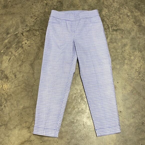 Slimsations by Multiples Blue Print Crop Pants - Picture 6 of 7